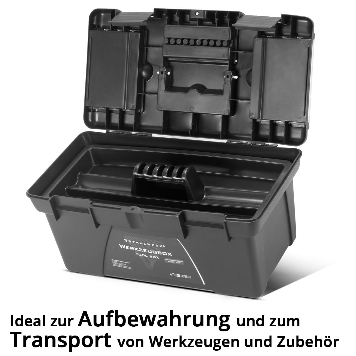 STAHLWERK Toolbox Set 5 leere Werkzeugkisten 5-in-1 Modul-System