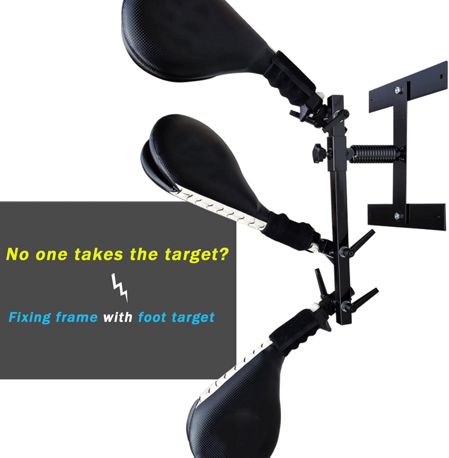 Taekwondo Kicking Mat Target 3-Piece Kicking Mat with Wall-Mounted Bracket Hands-Free Mat Used for Martial Arts Training