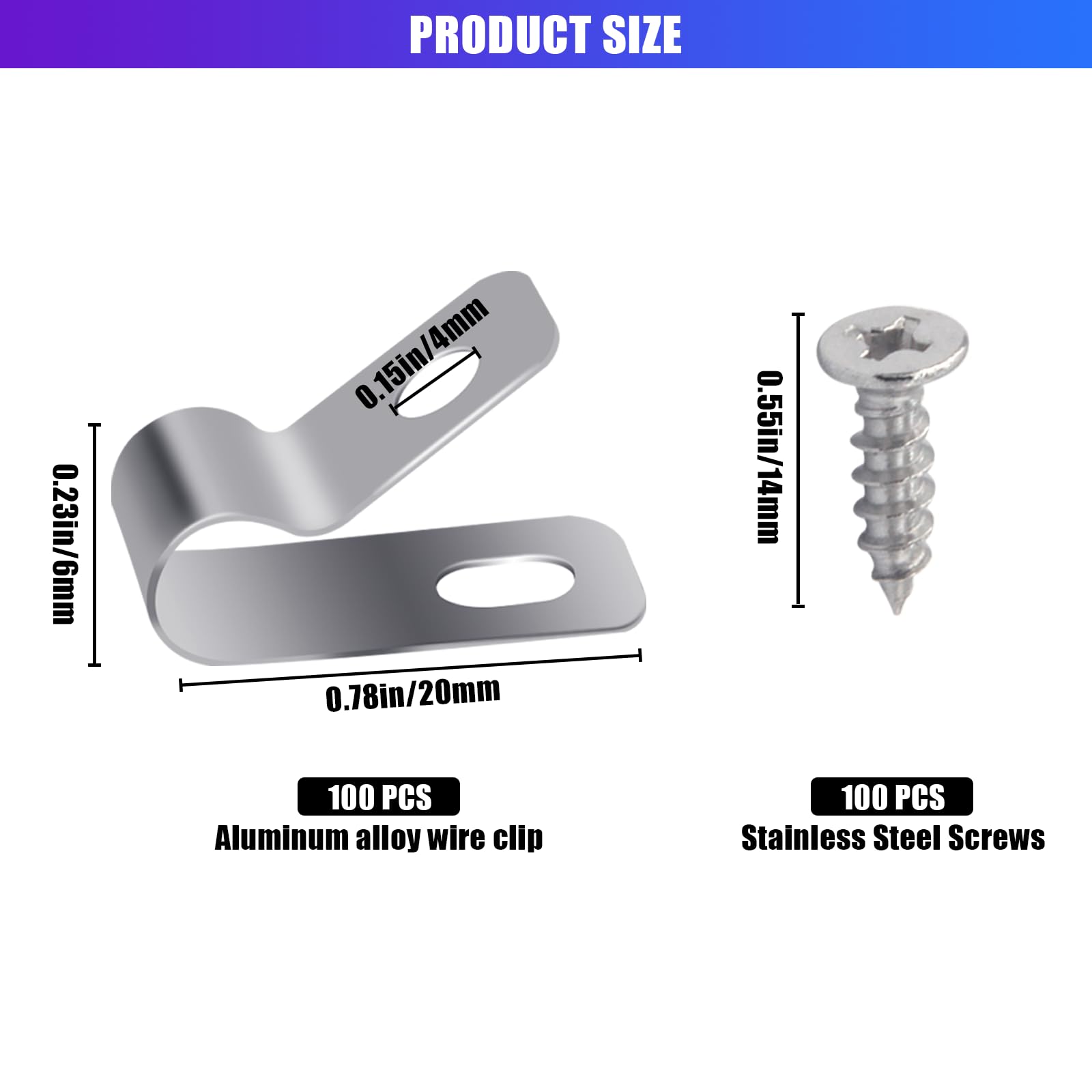 Fence Wire Clamps Agricultural Fencing Mounting Clips