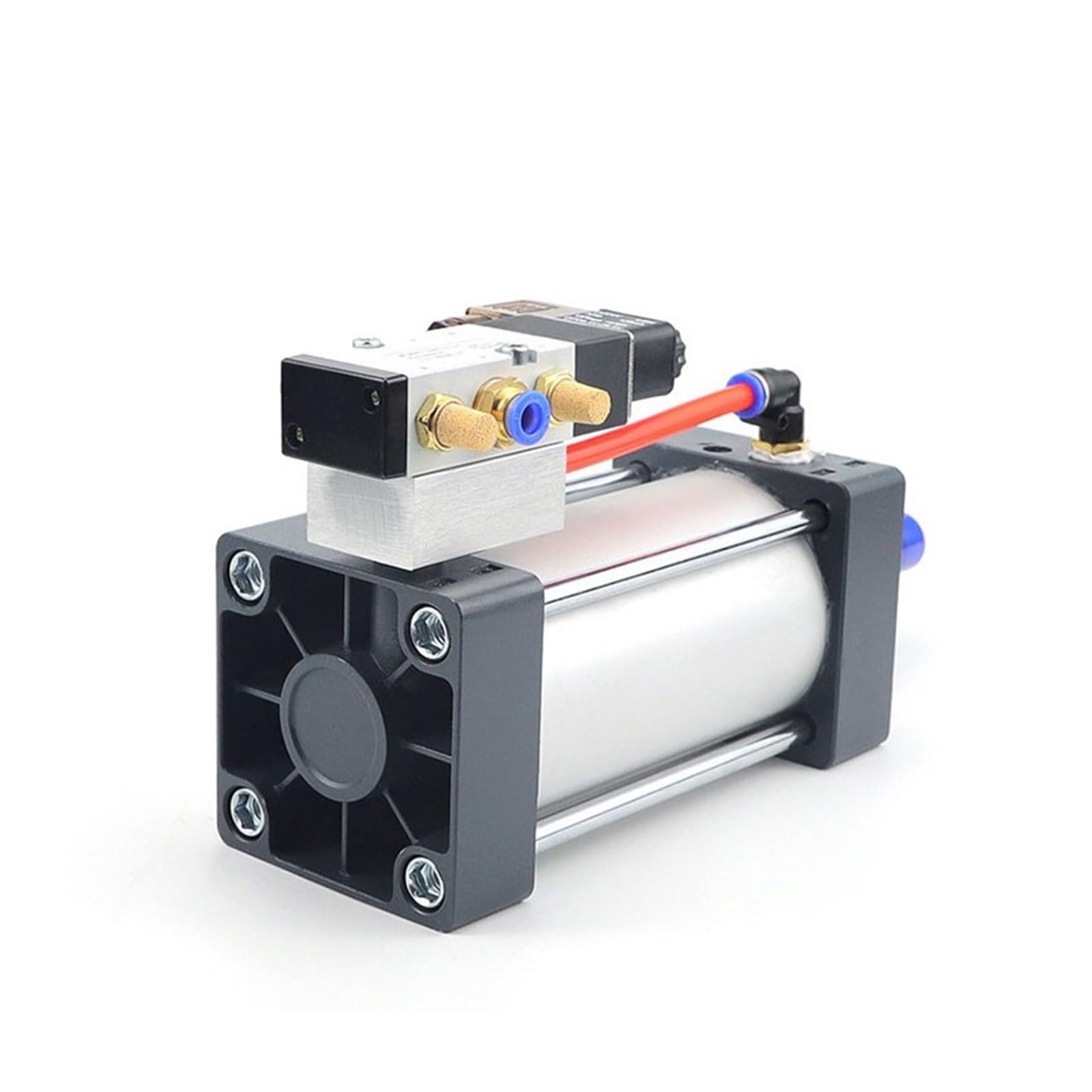 Válvula solenoide neumática estándar SC con orificio de cilindro integrado de 40 mm de carrera de 25 a 1000 mm, juego de cilindros con asiento de válvula de accesorio (SCF40 x 450, AC110V)