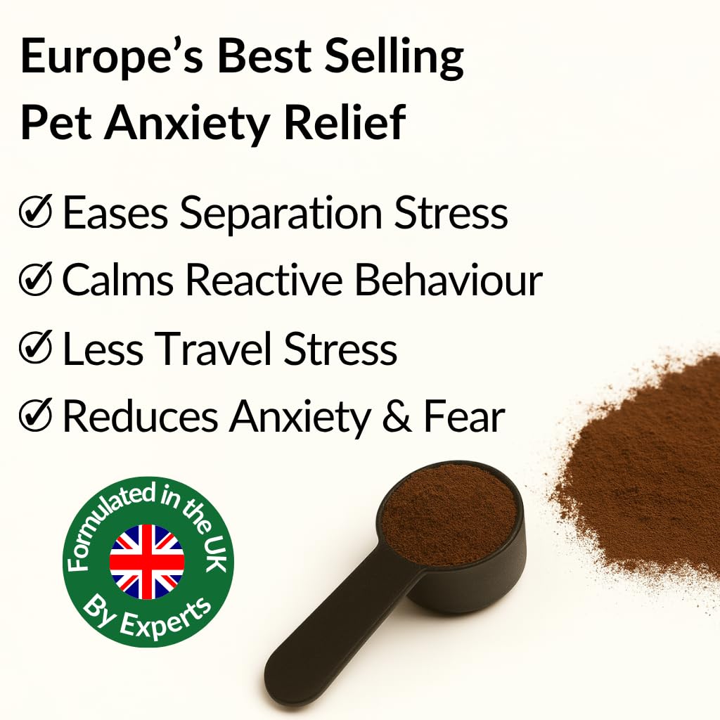 NutriPaw Cubrecomida calmante para gatos y perros, reduce el estrés, el miedo, la separación, los ladridos, la hiperactividad, la reactividad, la agresividad, los viajes, calma sin somnolencia