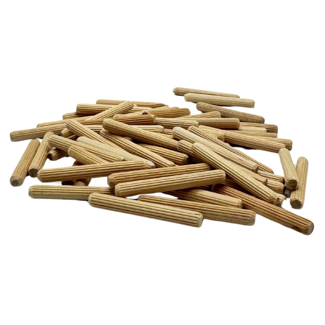 Birch Dowel Pins - 100 Pack, Strong & Durable -8