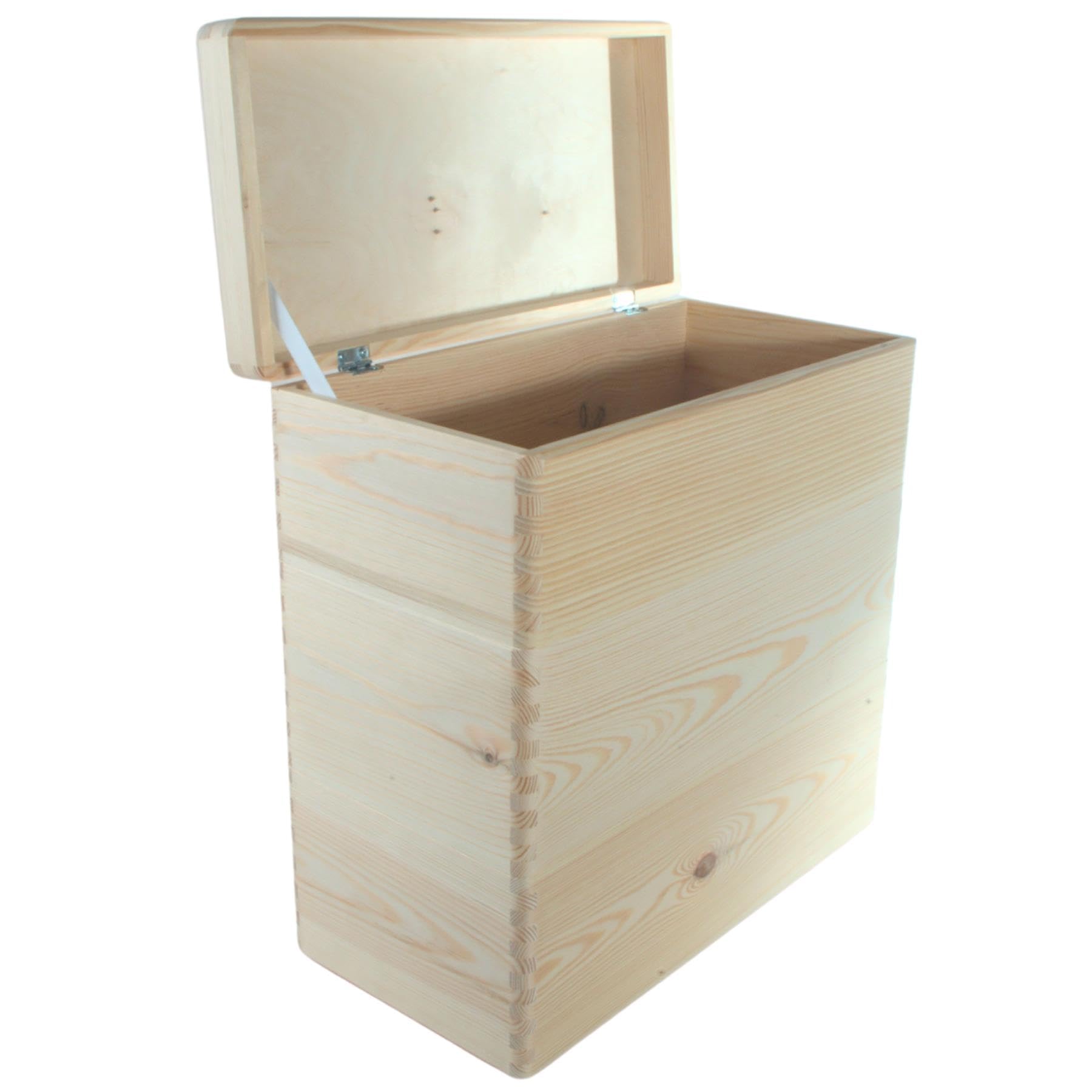 Woodeedoo Brown 3 Tier Long Wooden Storage Box Tower With Lid – Stackable Slimline Pine Crates For Shelf Gaps Desktop Kitchen Bathroom Organisation Or Cabinet Inserts – 40 X 20 X 40.5 Cm
