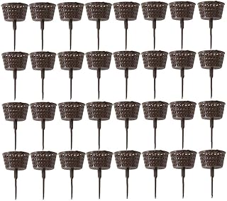 Bonsai engrais panier en plastique réutilisables Outil de jardin Couverture boîte Panier Pots pour fleurs des plantes Succulentes 100PCS horticoles Seedlings