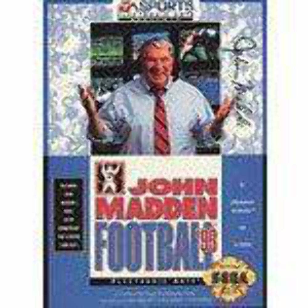 John Madden Football '93 Sega Genesis game cartridge and box art