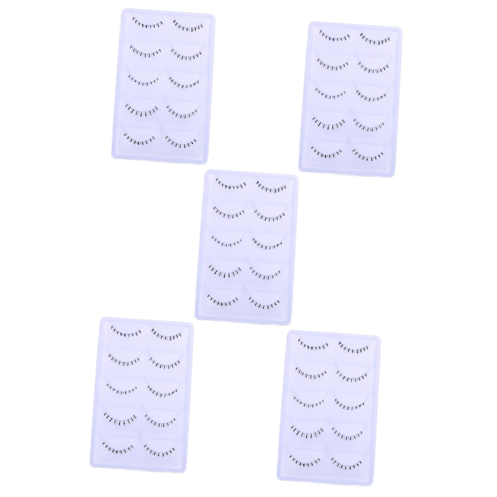 Healeved 50 Paires Cils inférieurs halloween haloween massue grs the noel fake lashes friends mascarade werchristmas bal cils naturels faux cils bande de cils du bas tige transparente fibre