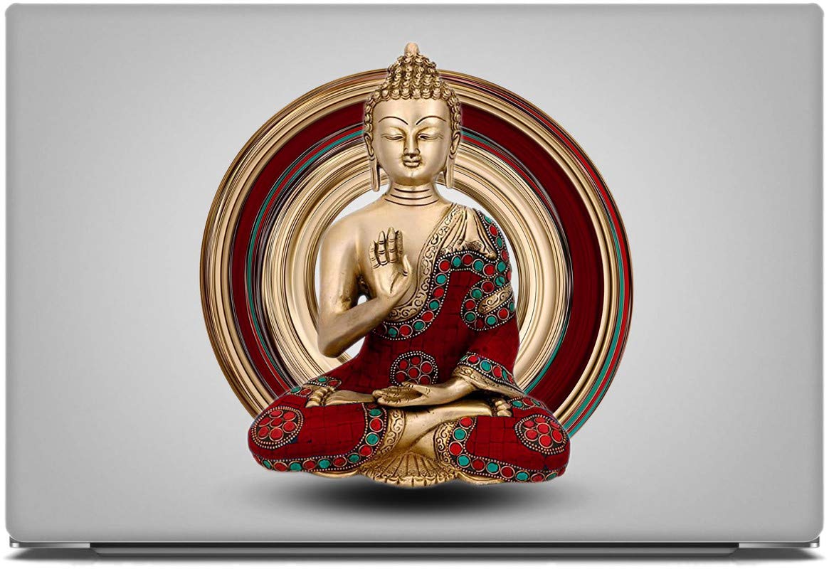 DivineDesigns™ Buddha Red Laptop Stickers 15.6 inch - Stickers (B089DF71GF) Amazon Price History, Amazon Price Tracker