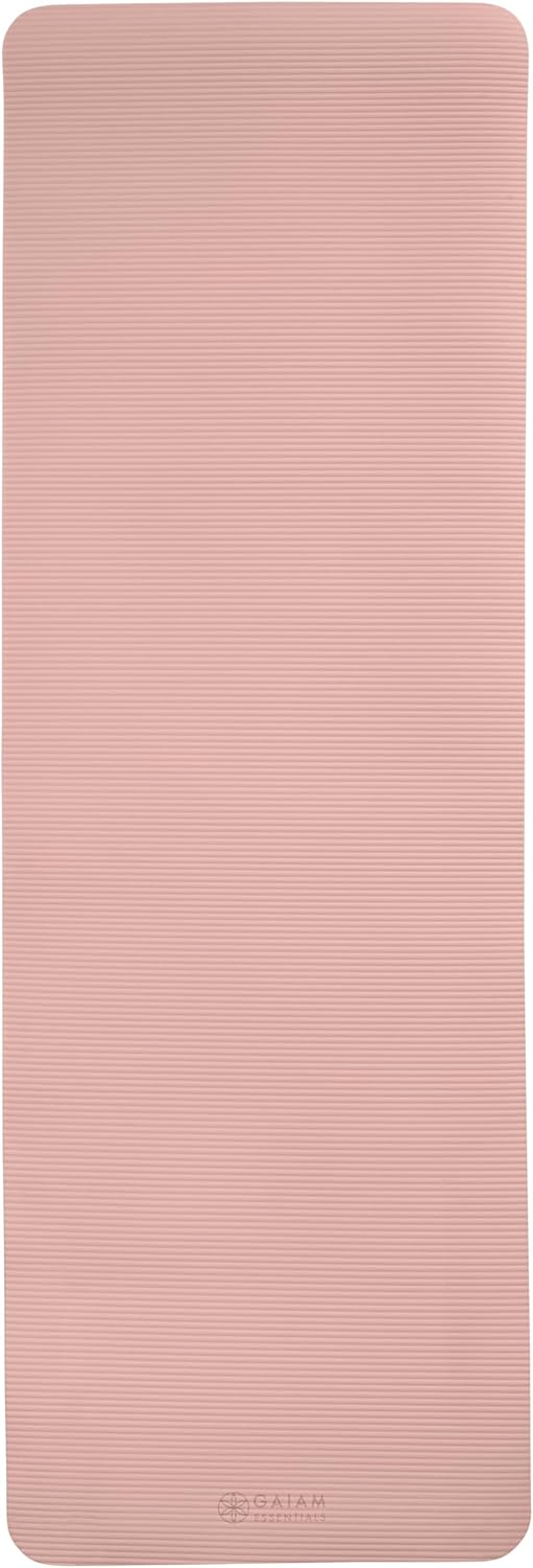 Gaiam Yoga Mat, Pilates & Exercise Mat, Thick 2/5" (10mm) Workout Mat with Easy-Cinch Carrying Strap for Home & Gym Workouts - Image 9