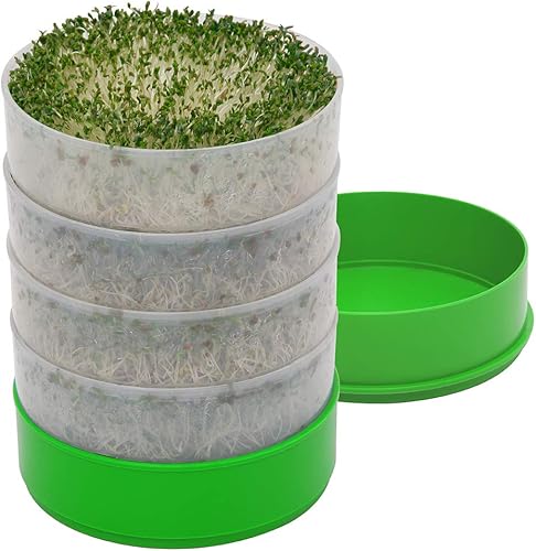 Deluxe 4 bandejas para el cultivo en el hogar de brotes de semillas de VICTORIO VKP1200