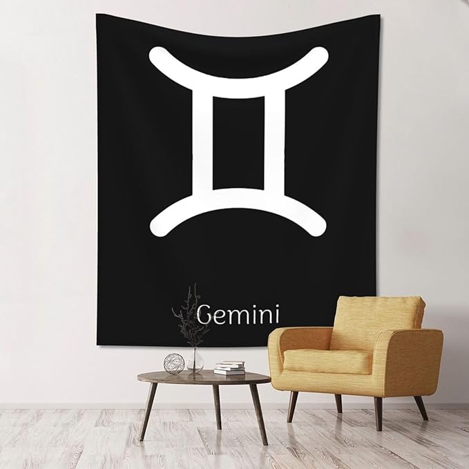 NUSDB Gemini Sign Wall Tapestry For Bedroom Home Dorm Decor Large Tapestries 51