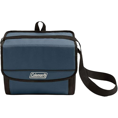 Coleman 18-Can Collapsible Cooler with 20-Hour Ice Retention | Soft-Sided Cooler Bag Folds Flat for Compact Storage, Slate