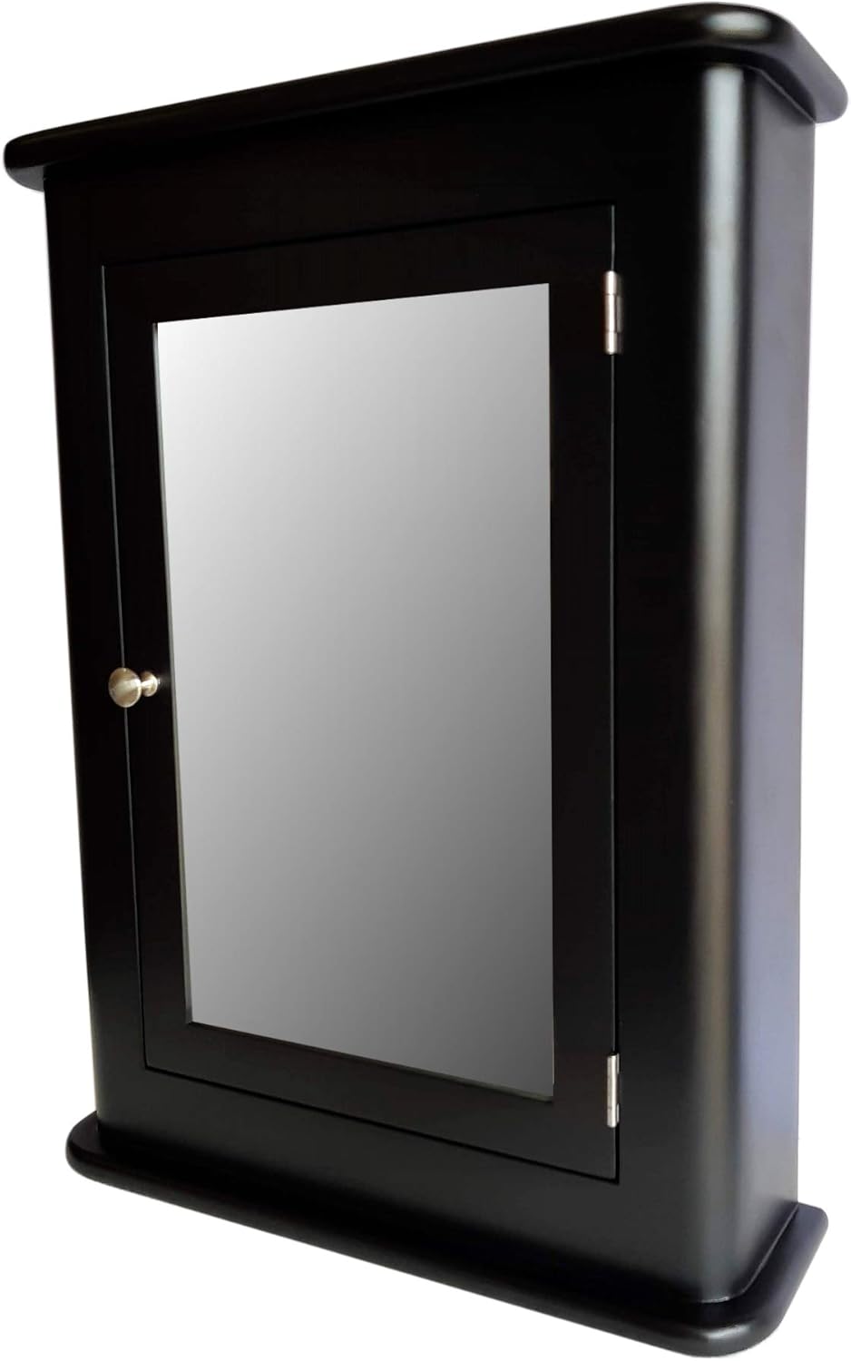 Madrid Medicine Cabinet/Black/Solid Wood & Handmade/Surface Mount