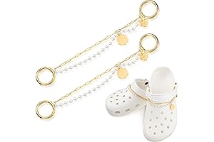 Hand-Crafted, Shimmering Chains for Women's Crocs Enhance Footwear with Exquisite Elegance