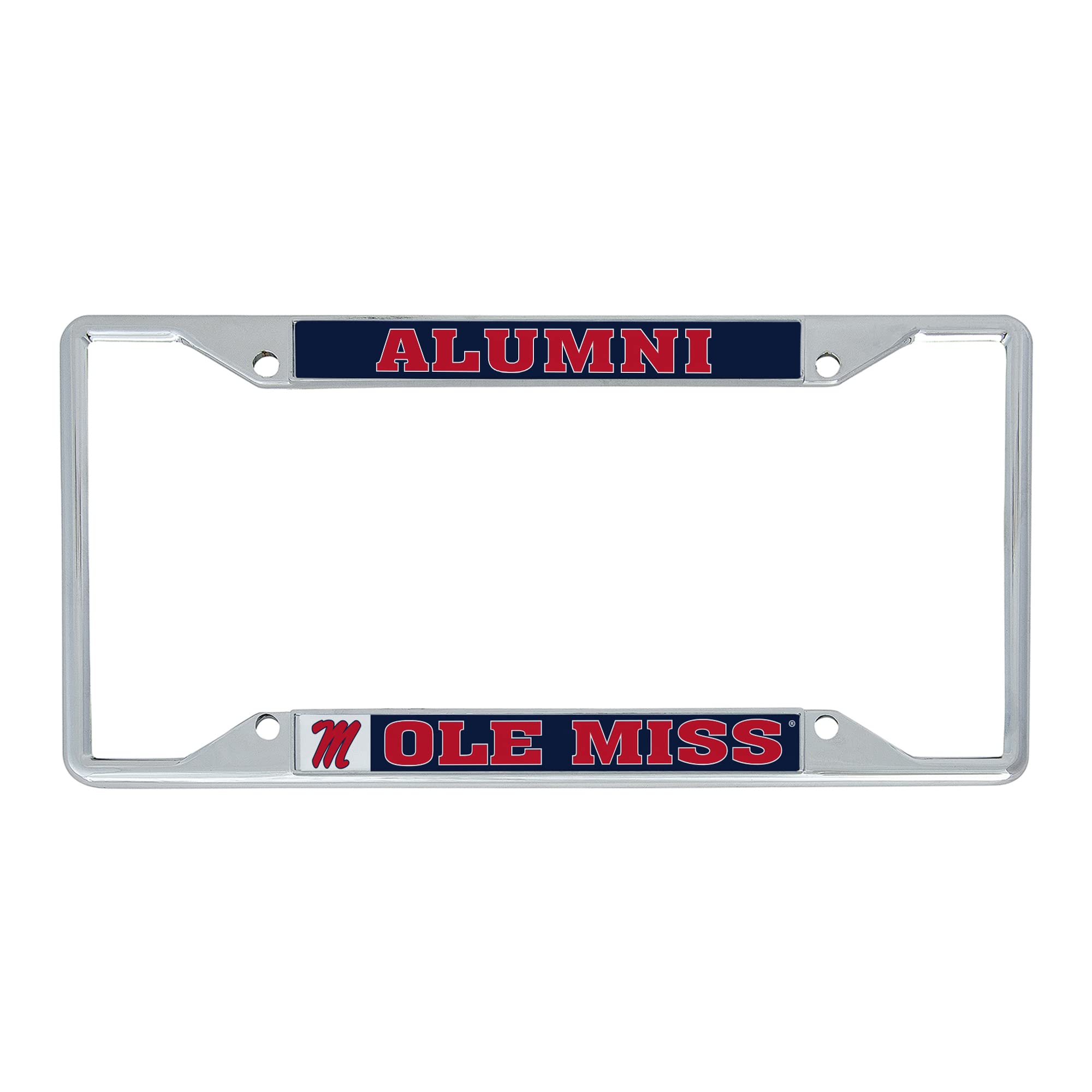 Desert Cactus University of Mississippi Rebels Ole Miss U of M Metal License Plate Frame for Front or Back of Car Officially Licensed (Alumni)