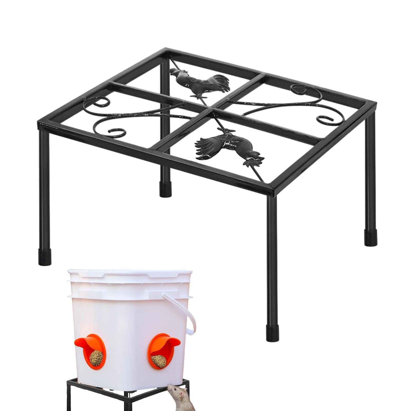 Support En Acier Pour Mangeoire Galva Poule - Poulailler Direct