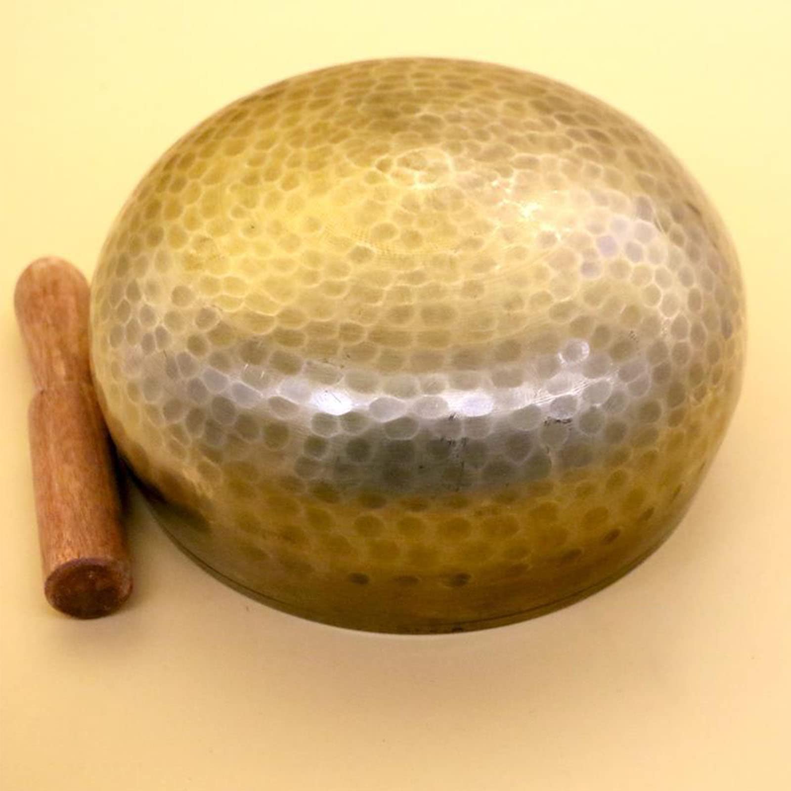 Ciotola sonora con set cuscini in bastoncini legno Ciotola per da meditazione Musica artigianale tibetano per set suoni Yoga