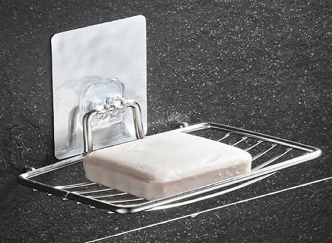 iSTAR Stainless Steel Soap Dish Holder,Self Adhesive Wall Mounted Sponge Holder,Keep The Soap Dry,No Odor,Easy to Clean,Strong Suction Tape,Storage Saver Rack for Home Kitchen Bathroom Shower (Pack1) (B0CQG8MT9T) Amazon Price History, Amazon Price Tracker