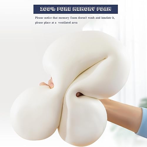 Miniatura 5 de Gluck Plants Almohada de cuello de viaje para niños y adultos con máscara de ojos, soporte de cuello, almohadas de animales en forma de U para