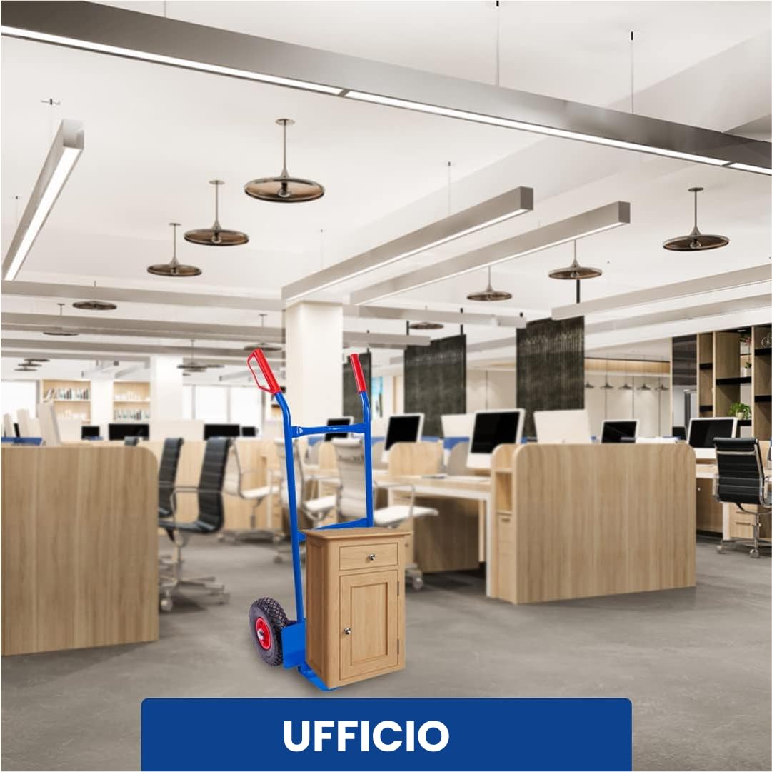 STREND PRO Carrello Porta Pacchi | Capacità di Carico 200 kg, Ruote in PU | Carrello da Trasporto per Casse di Bevande | Telaio in Acciaio Robusto | Carrello a Mano con Maniglie di Sicurezza