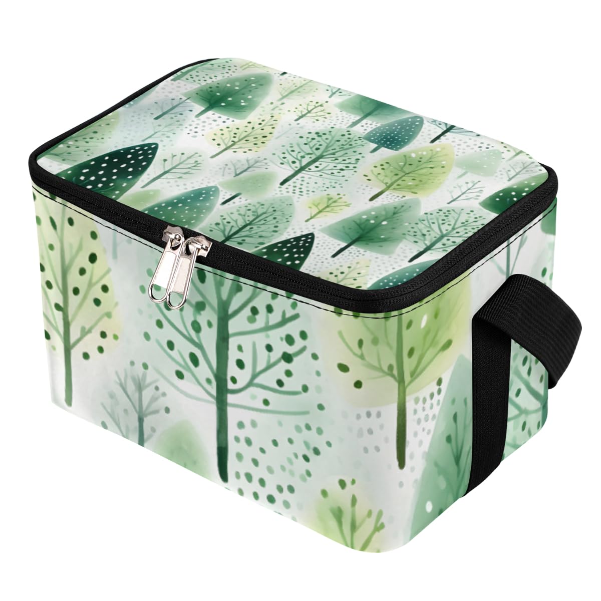 GzLeyigou Lunch Bags for Women Men 9 Cans,Pine Christmas Hot & Cold Food Delivery Bag Insulated Grocery Bag Insulated Lunch Box Cooler Bag for Office Work Picnic Beach