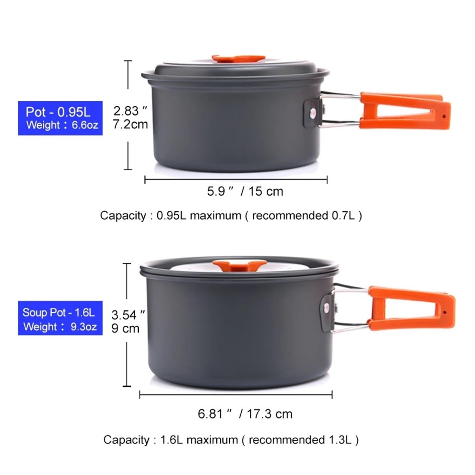 Set di pentole da campeggio Outdoor Stoviglie Utensili da cucina Escursionismo Picnic Attrezzature da viaggio Fornello turistico