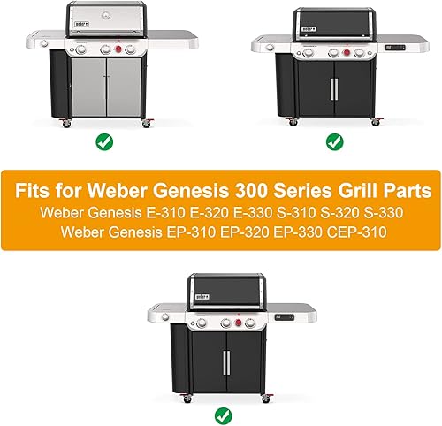 Miniatura 6 de 7566 Plancha para Weber Genesis 300 Series, Plancha de hierro fundido para Weber Genesis E-310 E-320 E-330 S-310 S-320 S-330 EP-310 EP-320 EP-330