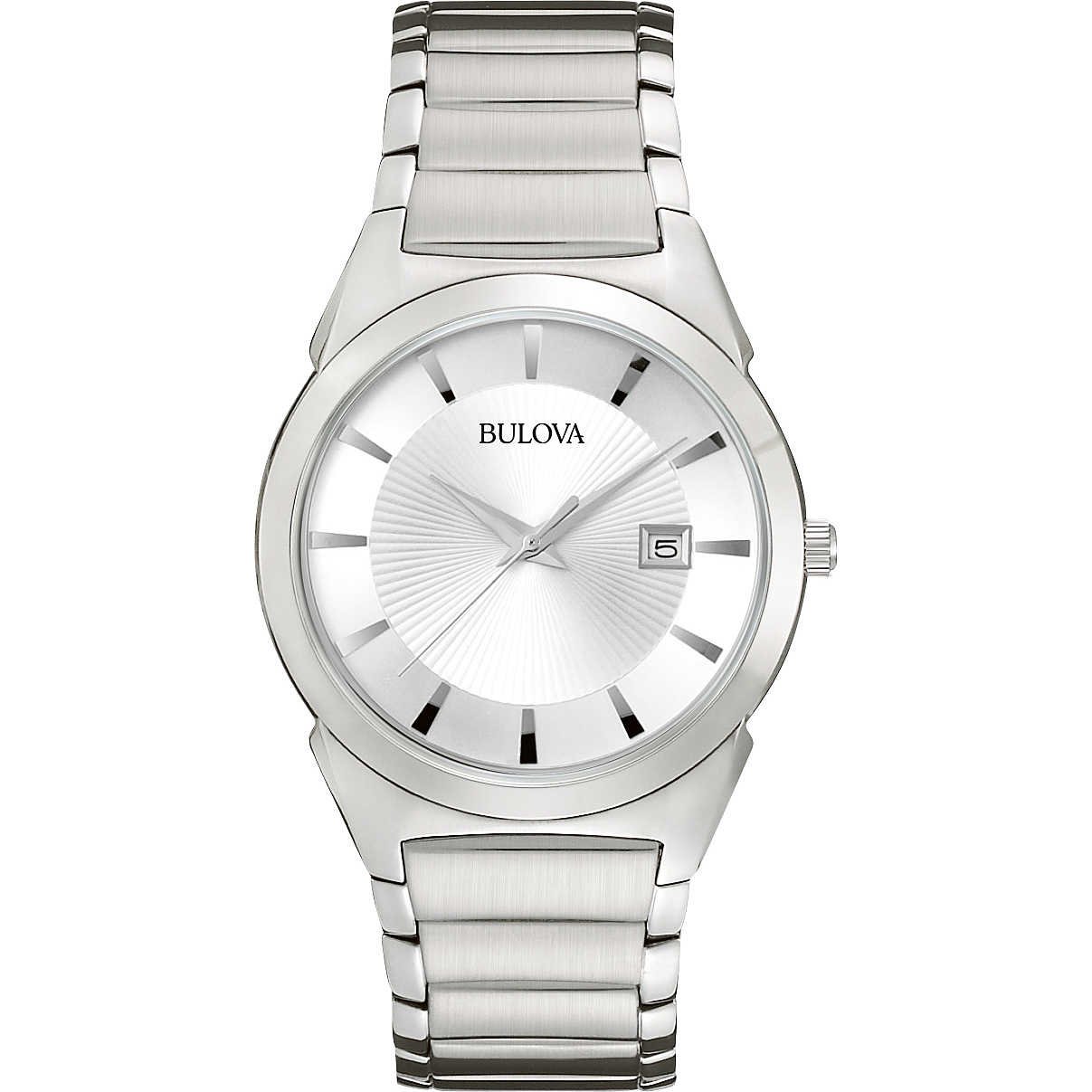 Bulova Classic Quartz Men's Watch, Stainless Steel, Silver-Tone