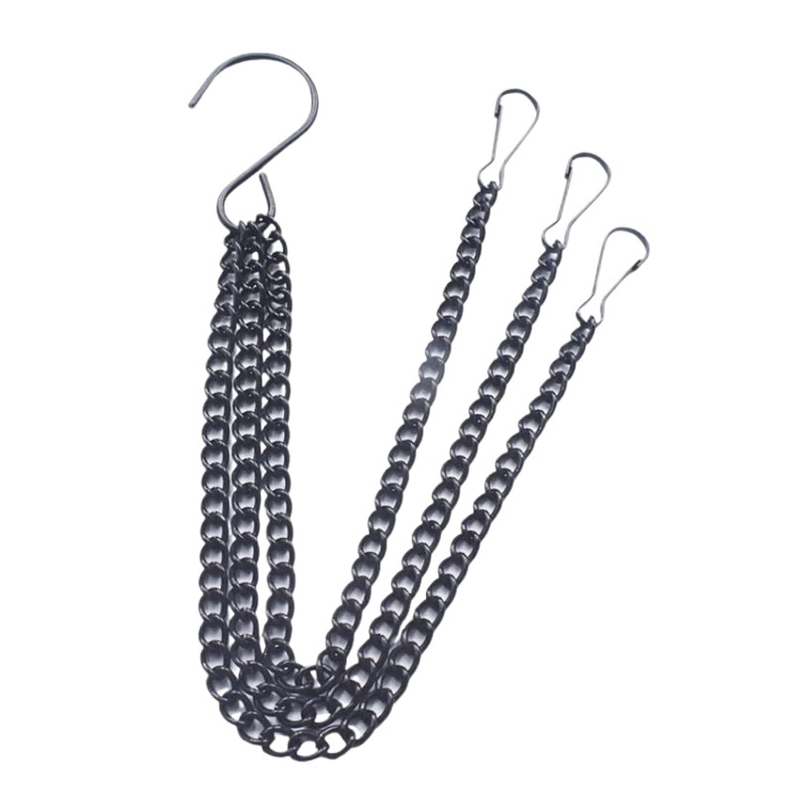 WUYXTO 4 Pcs Hanging Chains For Flower Pot Basket Bird Feeders Planters Lanterns Ornaments Garden Plant Hangers For plant
