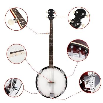 Amazon.com: Five-string banjo technology wooden fingerboard