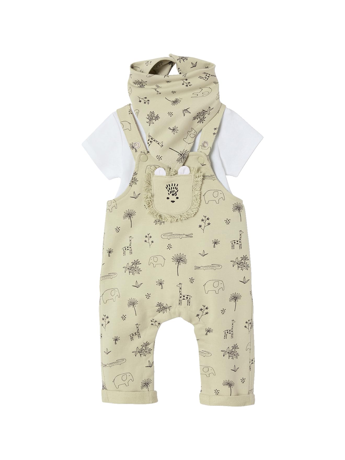 Vertbaudet Baby Latzhose Sweat - Verstellbare Träger Mit Druckknöpfen