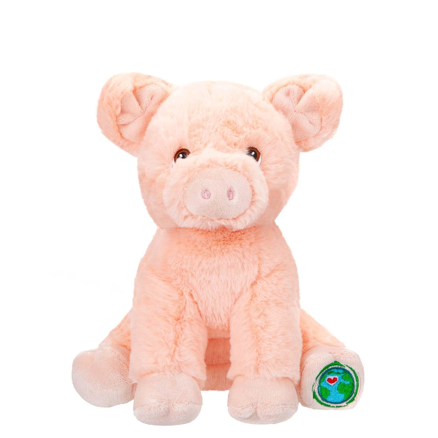 VFM - Pig Plush Toy - 23cm Super Soft Stuffed Farm Animal Teddy Bear for Girls and Boys - Made From 100% Recycled Material - Your Planet