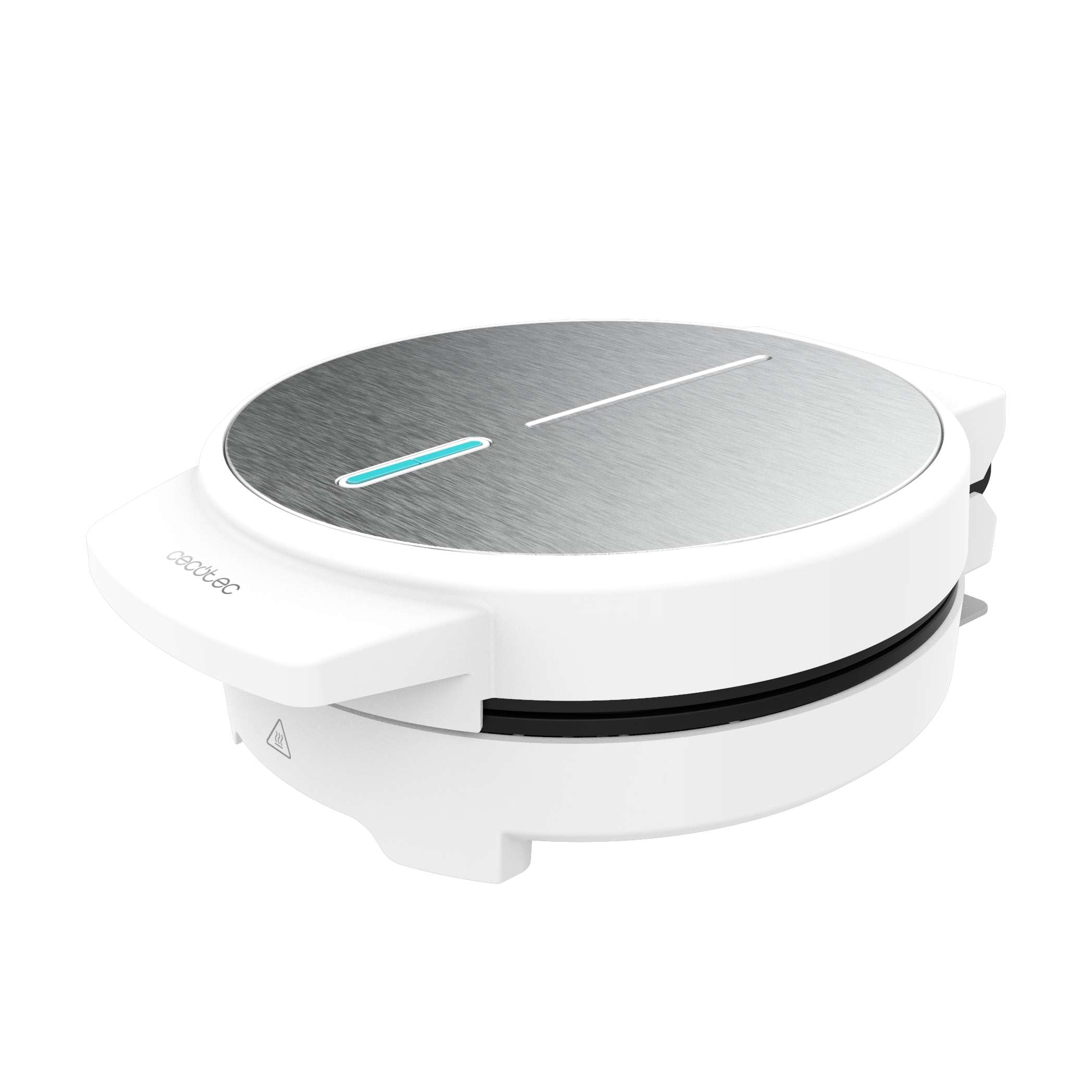Cecotec Gofrera Fun Gofrestone. 1000 W, Calentamiento rápido, Antiadherente, Fácil limpieza, Libre de PFOA, Placa de 19 CM, Indicador luminoso, Sobrecalentamiento, Asa de tacto frío