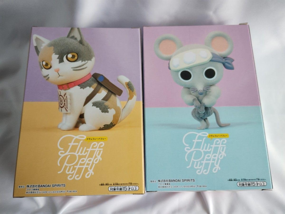 鬼滅の刃　Fluffy Puffyフィギュア　チュン太郎　茶々丸　ムキムキねずみ 鬼滅の刃 Fluffy Puffy～チュン太郎＆茶々丸～│株式会社BANDAI