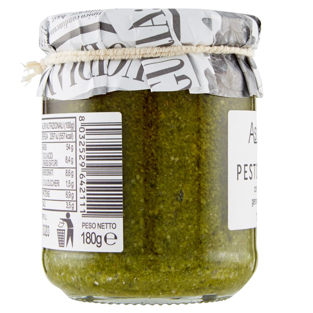 Italian Gourmet Pesto Ligure con Basilico Genovese DOP 12 x 180g Glas
