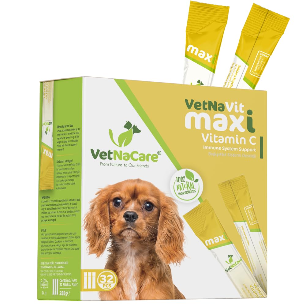 VetNaVit MAXI Vitamin C 32 Sachets (Immune System Support) for cat and dog