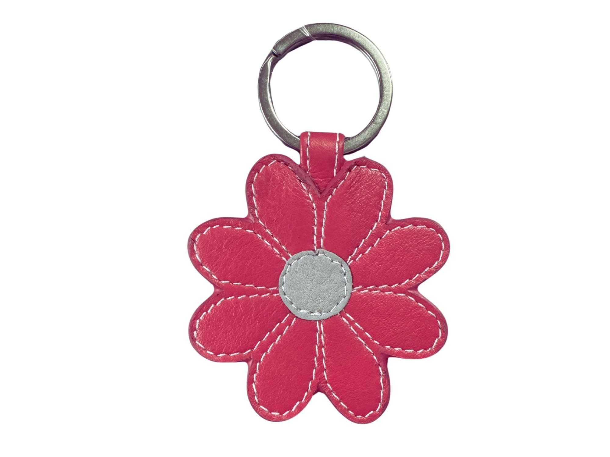 Mala Leather Highland Cow Face Leather Keyring