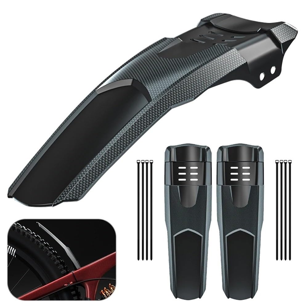 Guardabarros para Bicicletas Guardabarros de Rueda de neumático Delantero Trasero salpicaderos Delantero Trasero