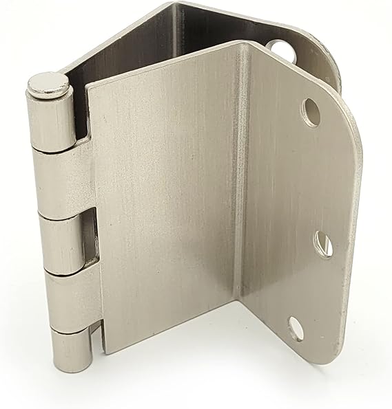 3.5 Inch Swing Clear Offset Door Hinge (5/8" Radius, Satin Nickel