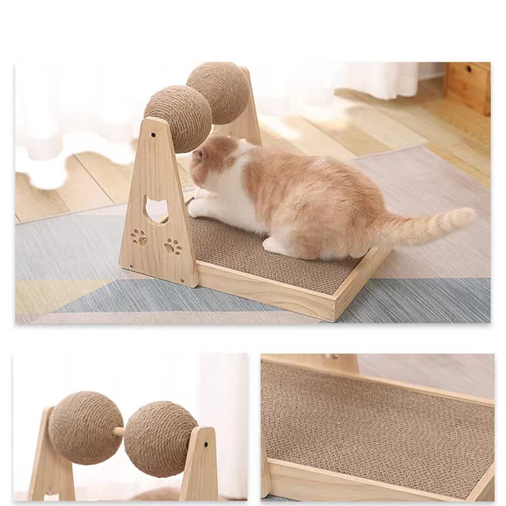Pelota para Rascar Gatos Juguete para Gatitos Cuerda De Sisal Tablero De Bolas Molienda Juguetes Rascador para Gatos Suministros para Mascotas