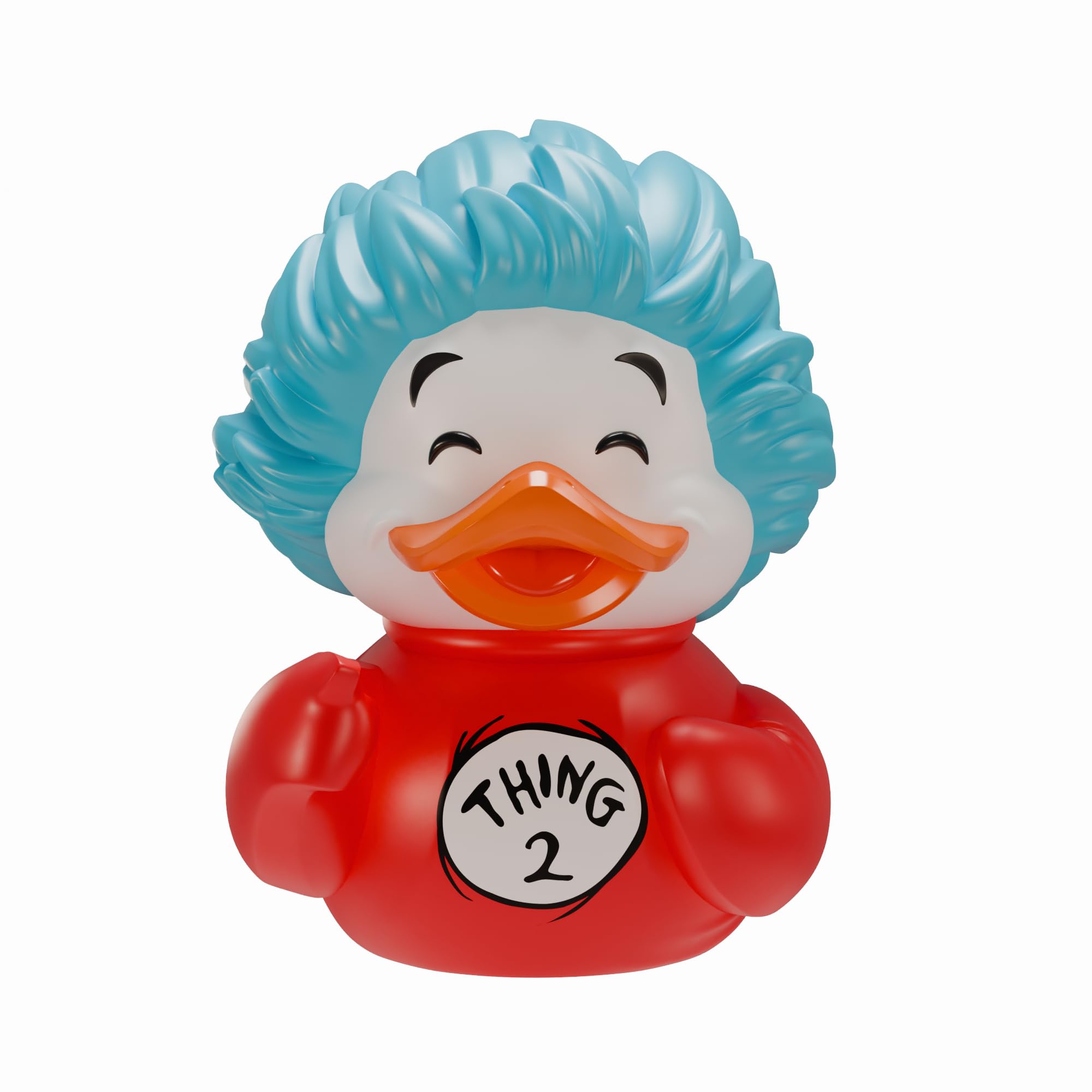 TUBBZ Collectors Edition: The Cat in the Hat - Thing 2 Cosplaying Rubber Duck Vinyl Figure – Official Collectible for Fans of Dr Seuss