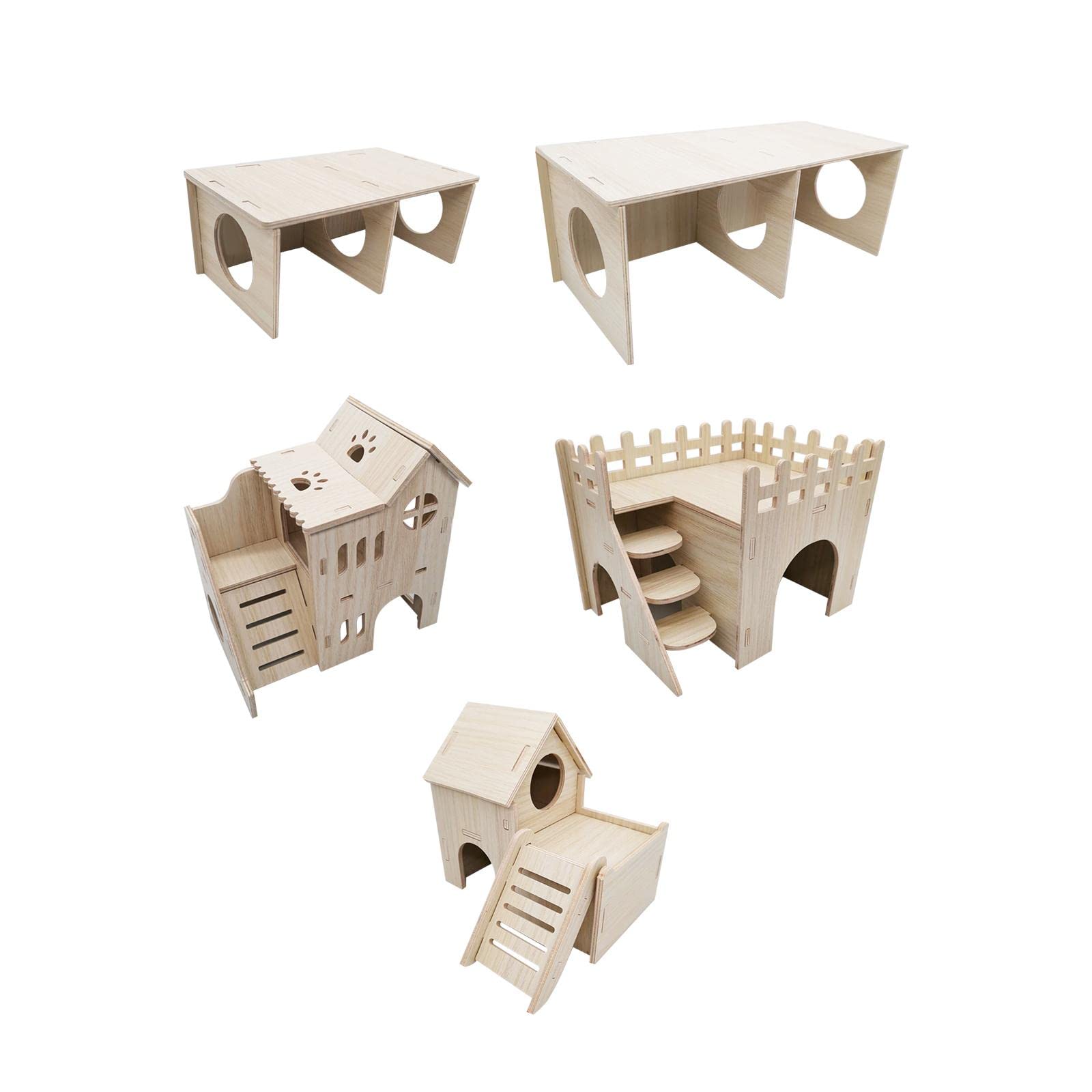 CALANDIS™ Hamster House Exercise Toy Tunnel Small Cage for Guinea Pig Hamster Hedgehog 28cmx13.5cmx11cm | Exercise & Toys | Small Animal Supplies-image-35