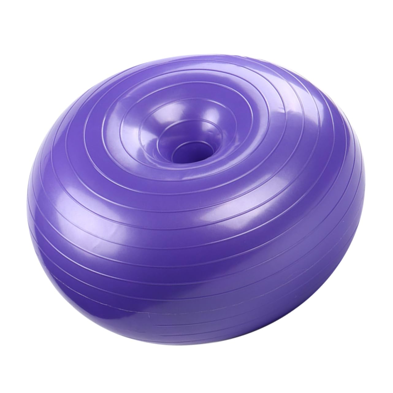 BESPORTBLE Stability Supports Yoga Exercise Workout Training Pvc Ball Balance Chair Pilates Balls Strength Exercise Yoga Balls Body Abdominal Donuts Fitness Purple Apple Ball Sports