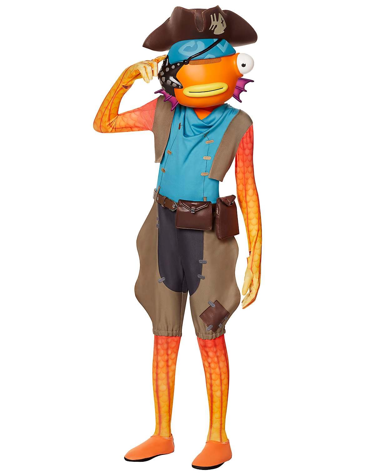 Spirit HalloweenFortnite Fishstick Pirate Costume | Officially Licensed | Video Game Costume | Fortnite Cosplay