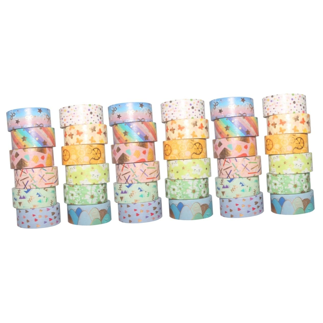 Operitacx 36rotoli Nastro Adesivo Decorativo Washi Con Design Elegante Per Scrapbooking e Di Nastro Adesivo Adatto Per Lavoretti Creativi e Decorazioni Artigianali