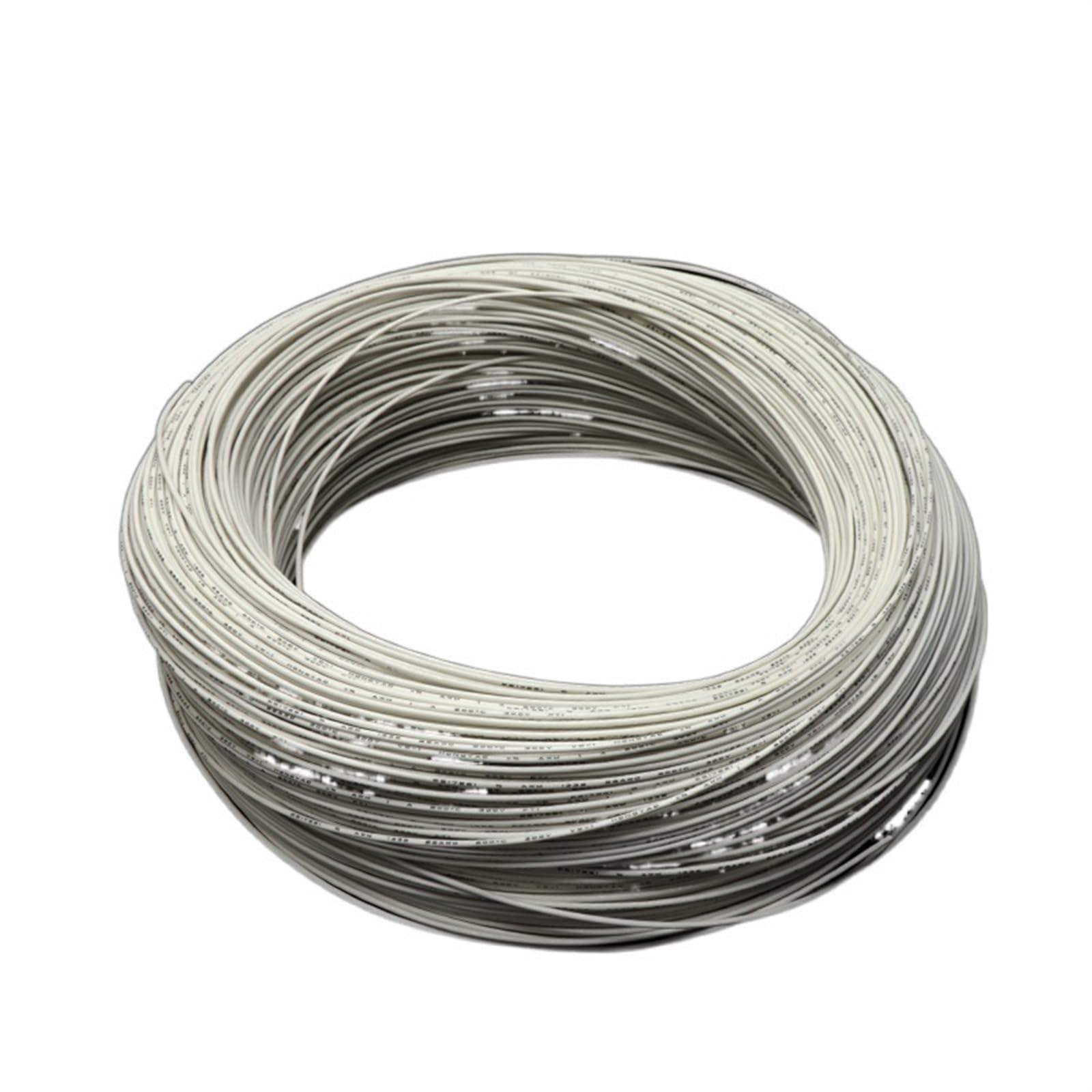 Przewody elektryczne, 10 metrów 300 V plastikowy izolowany kabel wysokotemperaturowy 18AWG do 10AWG UL1332 przewód elektronowy(White,10AWG)