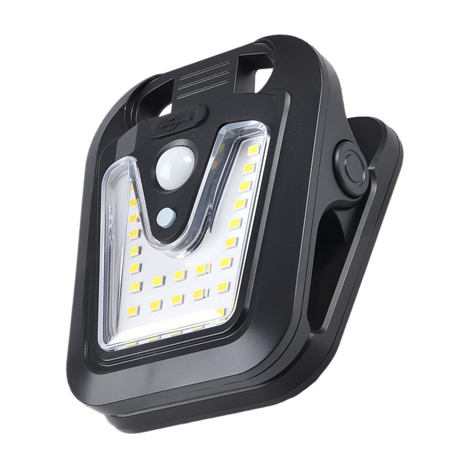 Clip On Solar Lights - Motion Sensor Light | Outdoor Solar Light, Led Security Lights Waterproof, 4 Modes, USB Rechargeable Clip Ssolar Lamp for Garden Fence Gutter Pathway Wall Garage Patio Umbrella