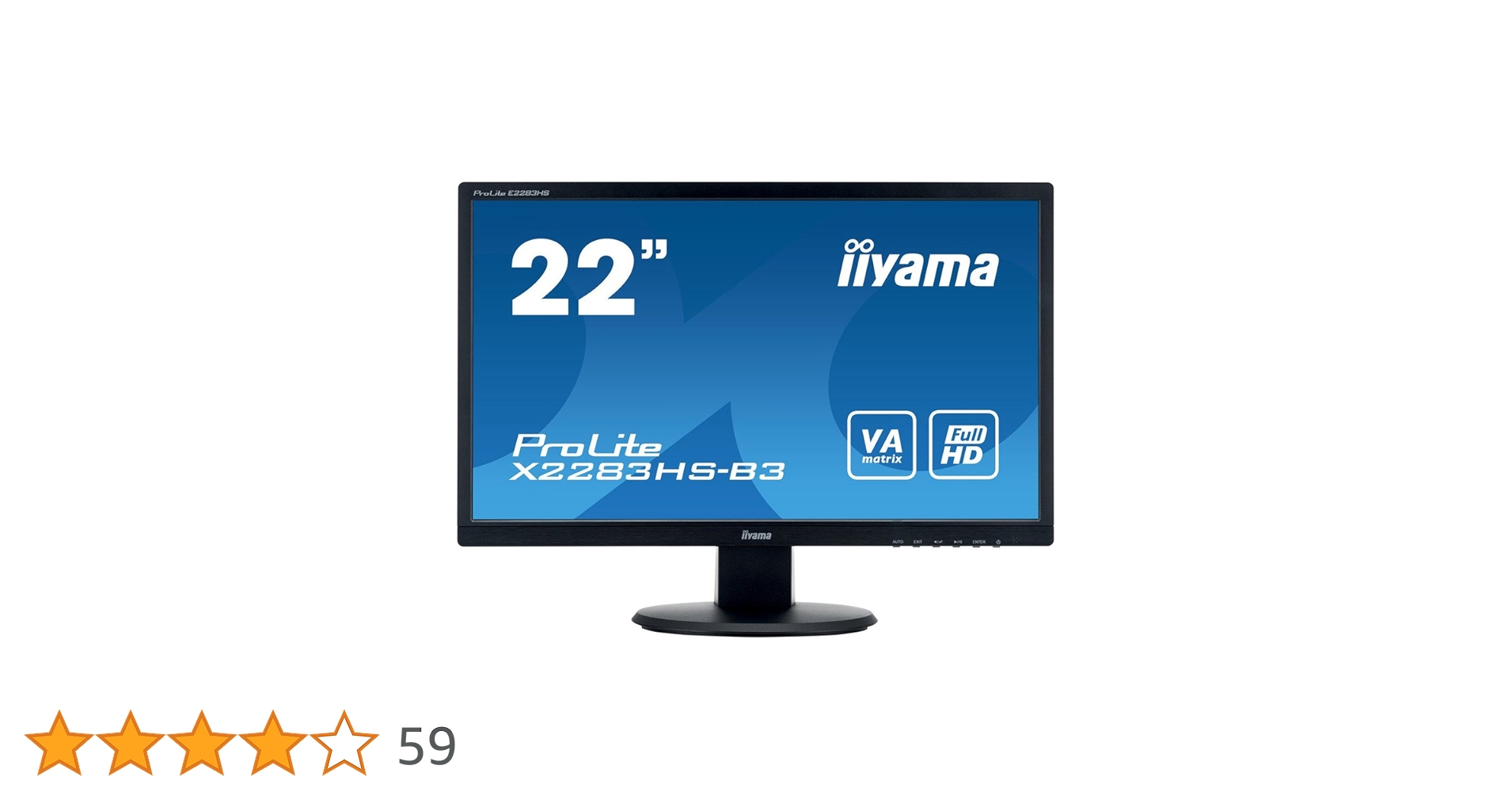 Amazon.co.jp: iiyama モニター ディスプレイ X2283HS-B3 (21.5