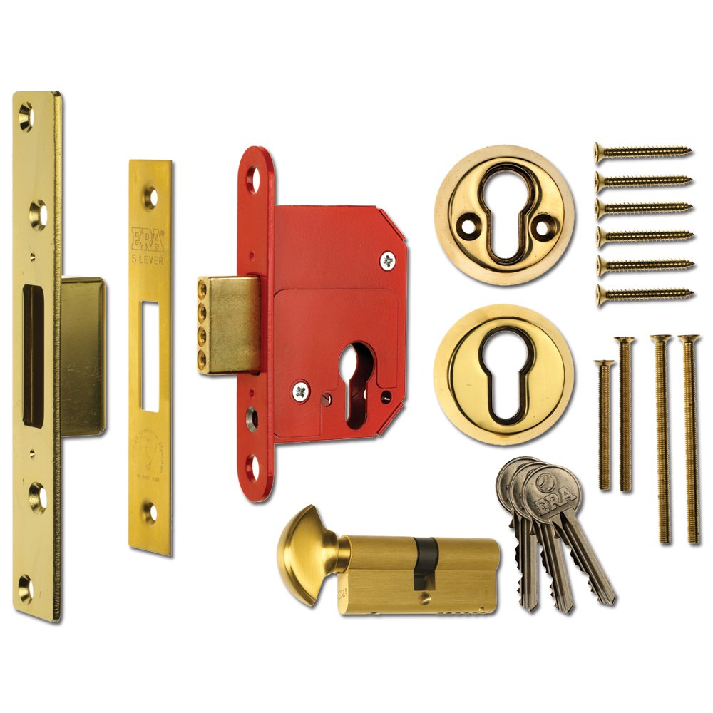 ERA 233 Fortress BS Euro Key & Turn Deadlock With Cylinder
