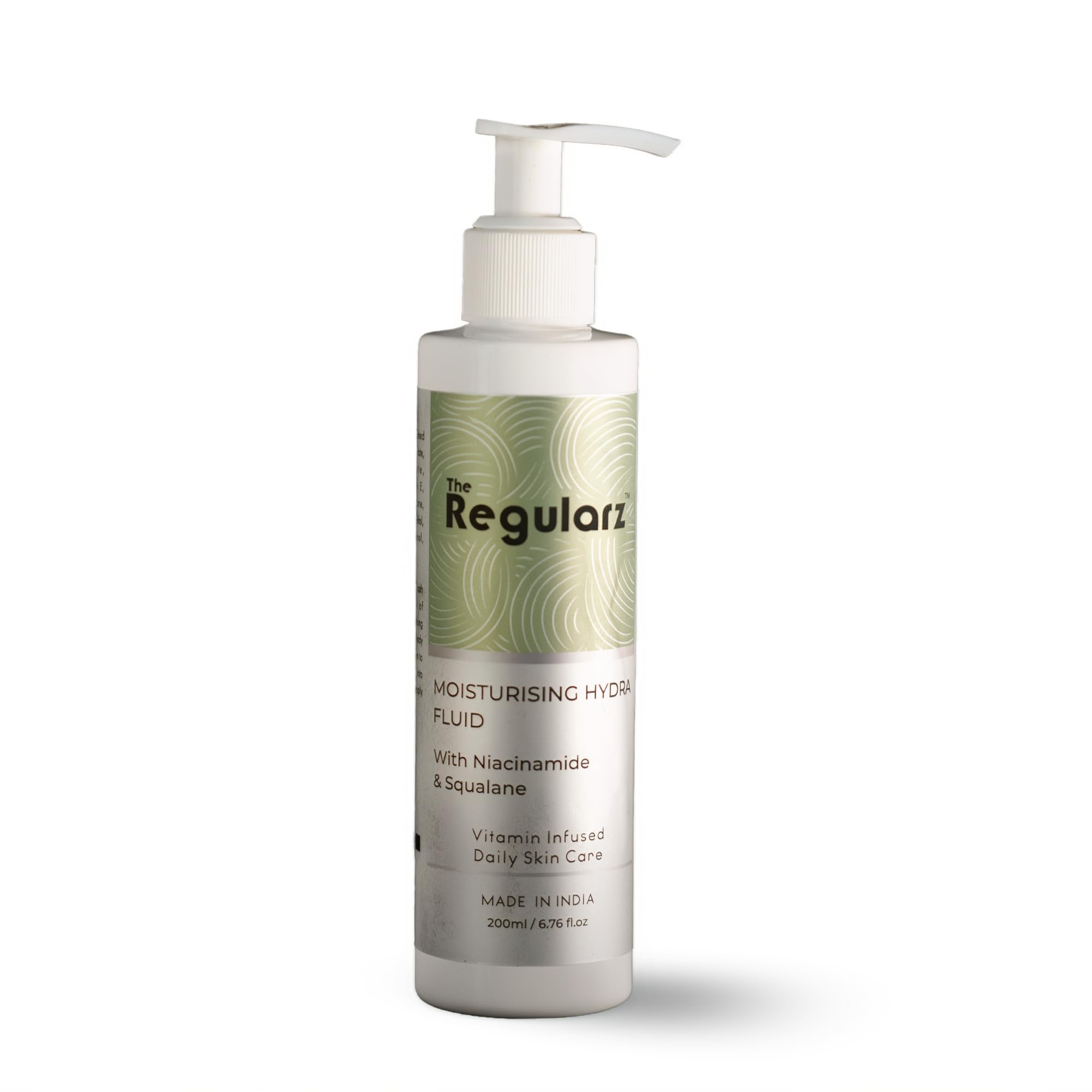 The Regularz Hydra Fluid Moisturizer with Squalane & Niacinamide | Lightweight Hydrating Lotion for Dry, Sensitive & Indian Skin | Intense Moisture Lock & Barrier Repair for Eczema, Psoriasis & Winter Dryness