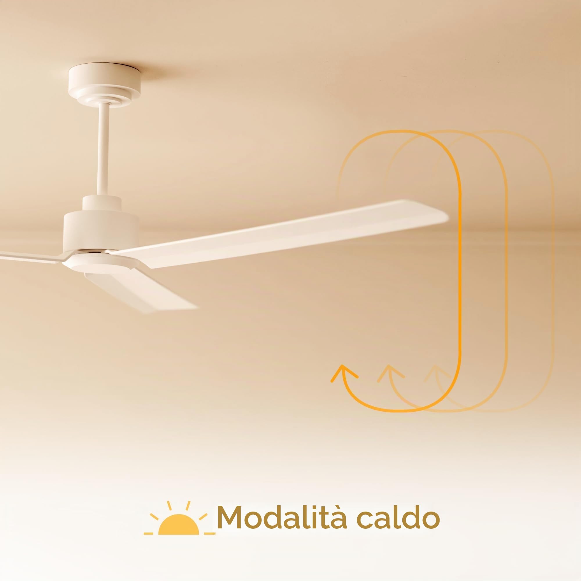 Sulion - Ventilatore da soffitto con luce LED 142 cm - Regolabile - Motore DC silenzioso 36 W - Pale in legno massello per esterni IP44 e interni - Con telecomando - Bianco legno chiaro